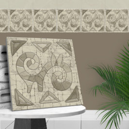 Tribal Sand Mosaic Art Tegeltje