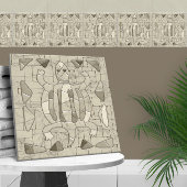 Tribal Sand Mosaic Art Tegeltje