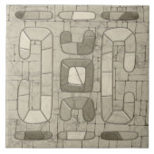 Tribal Sand Mosaic Art Tegeltje (Voorkant)