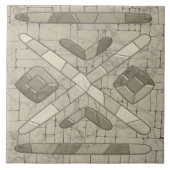 Tribal Sand Mosaic Art Tegeltje (Voorkant)
