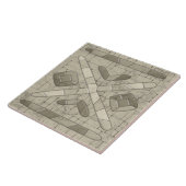 Tribal Sand Mosaic Art Tegeltje (Zijkant)