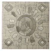 Tribal Sand Mosaic Art Tegeltje (Voorkant)