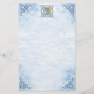 Tribal Sand & Water Yin Yang Briefpapier