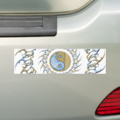 Tribal Sand & Water Yin Yang Bumpersticker (Op auto)