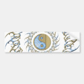 Tribal Sand & Water Yin Yang Bumpersticker (Voorkant)