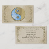 Tribal Sand & Water Yin Yang Visitekaartje (Voorkant / Achterkant)