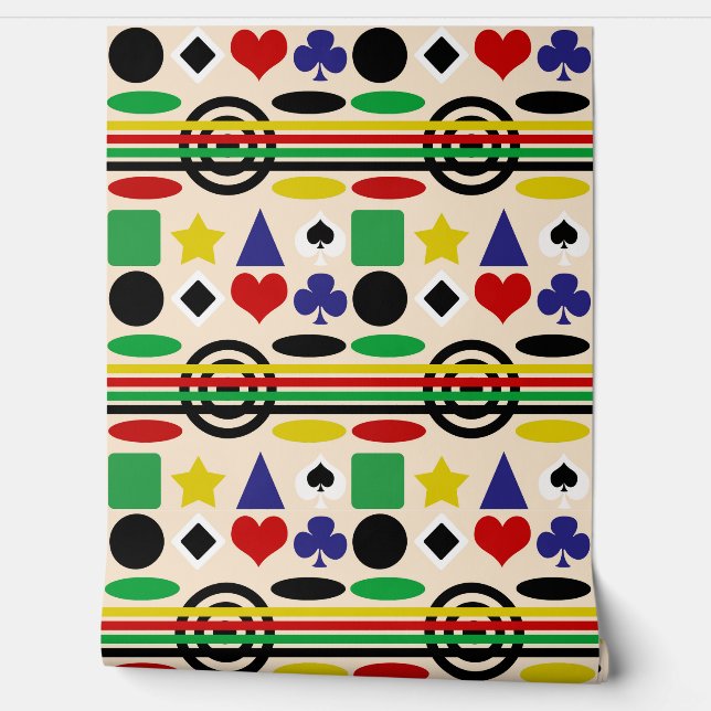 Tribal Scandinavisch patroon Design Behang (Afrollen)
