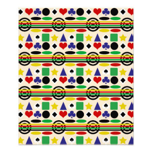 Tribal Scandinavisch patroon Design Foto Afdruk