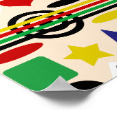 Tribal Scandinavisch patroon Design Poster (Hoek)