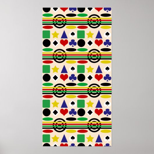Tribal Scandinavisch patroon Design Poster (Voorkant)