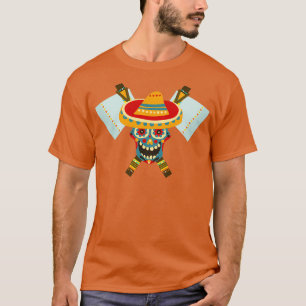 Tribal schedel Dual Ax 13 T-shirt