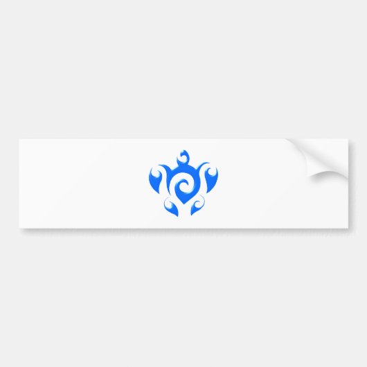 tribal Schildkröte turtle Bumpersticker (Voorkant)