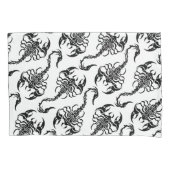 Tribal Scorpion Black and White Pattern Kussensloop (Voorkant-Links)