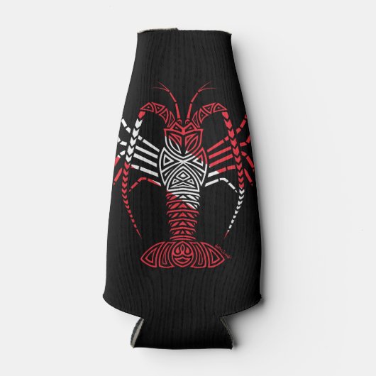 Tribal Scuba Flag Spiny Lobster Flesjeskoeler (Voorkant)