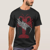 Tribal Scuba Flag Spiny Lobster T-shirt (Voorkant)