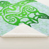 Tribal Sea Turtle Honu Sherpa Deken (3/4)