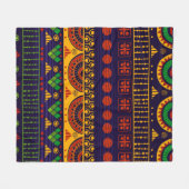 Tribal seamless pattern. fleece deken (Voorkant (Horizontaal))