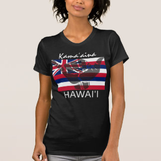 TRIBAL SHAKA (HANG LOS) Kamaʻāina HI VLAG BG T-shirt