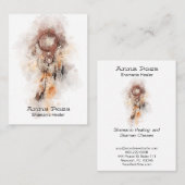 ** Tribal Shamanic Dream Catcher Heilige Shaman Visitekaartje (Voorkant / Achterkant)