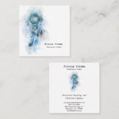 *~* Tribal Shamen Sacred Shamanic Dream Catcher Vierkante Visitekaartje (Voorkant / Achterkant)