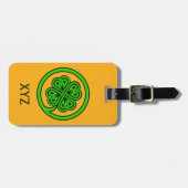 Tribal Shamrock aangepast bagagelabel (Voorkant horizontaal)
