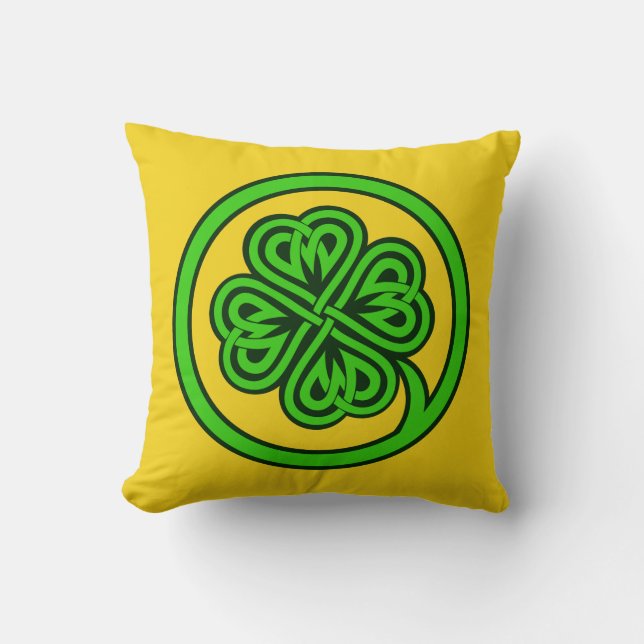 Tribal Shamrock aangepaste kussens (Voorkant)