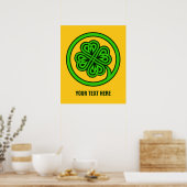 Tribal Shamrock aangepaste poster (Keuken)