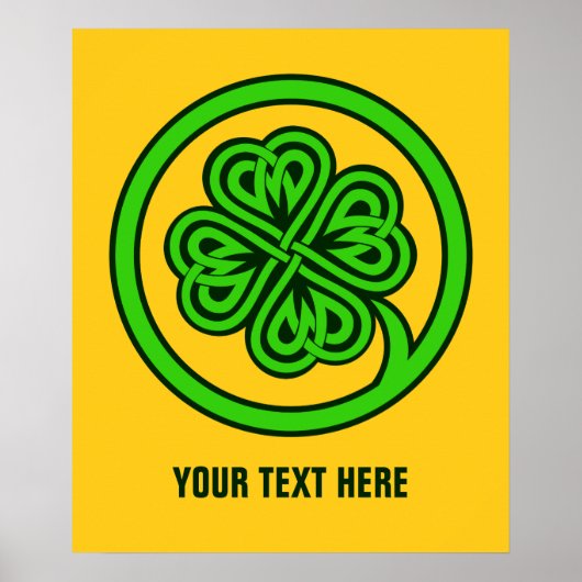 Tribal Shamrock aangepaste poster (Voorkant)