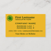 Tribal Shamrock aangepaste visitekaartjes (Achterkant)