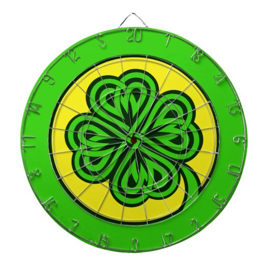 Tribal Shamrock dartboard Dartbord (Voorkant)