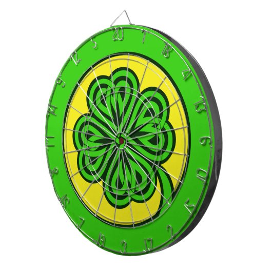 Tribal Shamrock dartboard Dartbord (Voorkant Rechts)