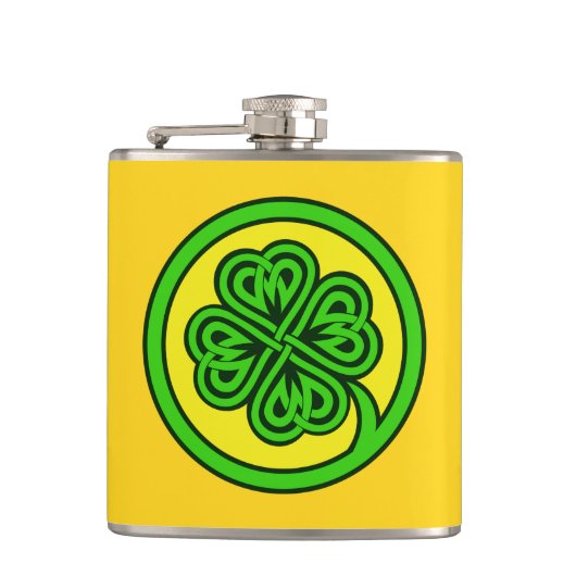 Tribal Shamrock maatkolf Heupfles (Voorkant)