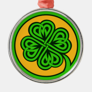 Tribal Shamrock ornament