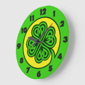 Tribal Shamrock wandklokken (Hoek)