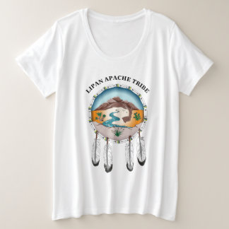 Tribal Shield Dames plus T-shirt met groot formaat