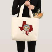 Tribal Shield/ Texas Jumbo Canvas tas (Voorkant (product))