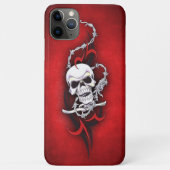 Tribal Skull Barbed Wire Rood Tattoo Case-Mate iPhone Case (Achterkant)