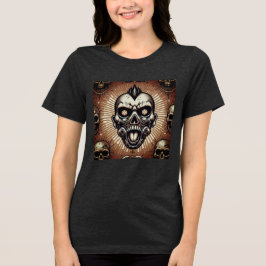 Tribal Skull-Collectie Tri-Blend Shirt
