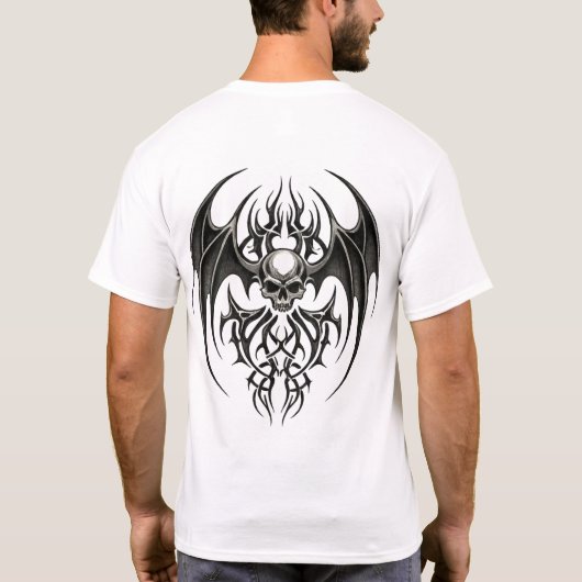 Tribal Skull Emblem T-shirt (Achterkant)