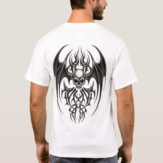 Tribal Skull Emblem T-shirt (Achterkant)