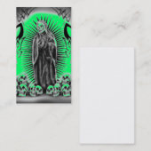 Tribal Skull Green Grim Reaper Visitekaartje (Voorkant / Achterkant)