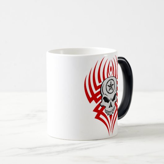 Tribal Skull Morphing Mok (Voorkant rechts)