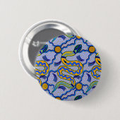 Tribal Snake Ronde Button 5,7 Cm (Voorkant /achterkant)