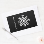 Tribal Sneeuwvlok Geometrische Kerstmis Rechthoekige Sticker (Envelop)