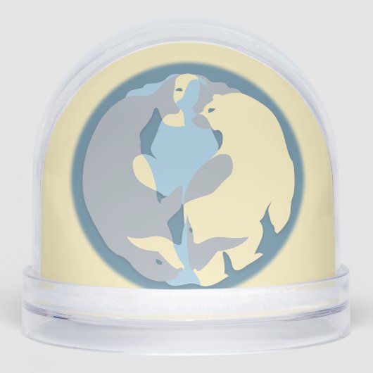 Tribal Snow Globe Custom Spirit Nature Snow Globes Sneeuwbol (Voorkant)