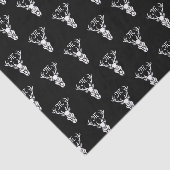 Tribal Snow Stag White Silhouette Tissuepapier (Detail)