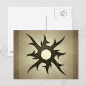 Tribal Solar Thorns Briefkaart (Voorkant / Achterkant)