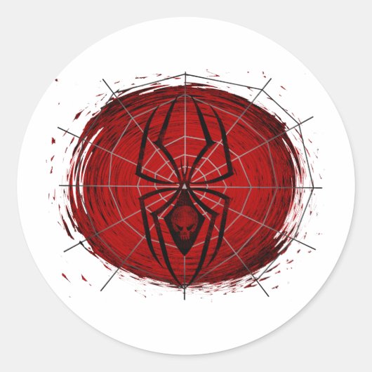 Tribal Spider Ronde Sticker (Voorkant)