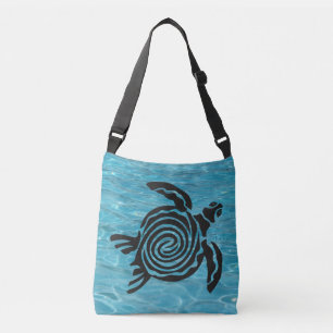 Tribal Spiral Zee Turtle Crossbody Tas