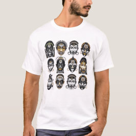 Tribal Spirit African Masks T-shirt